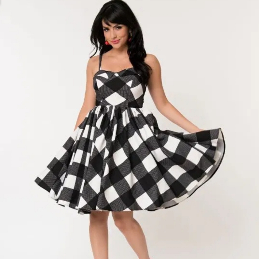 Unique Vintage Fit and Flare Vivien Dress 4X